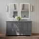 preview thumbnail 20 of 148, Ancerre Designs Audrey Bathroom Vanity Set 66" - Sapphire Gray