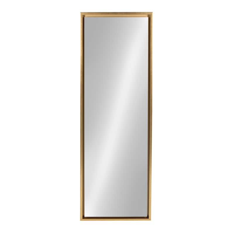 Kate and Laurel Evans Framed Wall Panel Mirror - 16x48 - Gold
