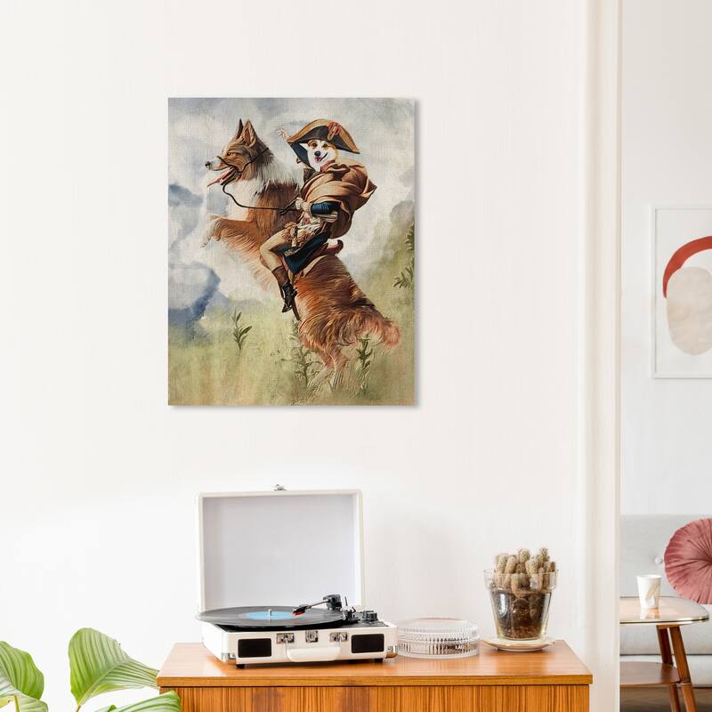 Wynwood Studio Canvas Animals Napoleon Borker Brown and Traditional Wall Art Canvas Print - Brown, Green - 24 x 20