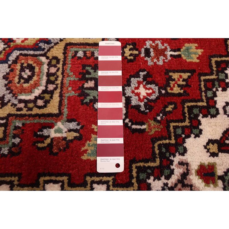 ECARPETGALLERY Hand-knotted Serapi Heritage Red Wool Rug - 4'0 x 5'11