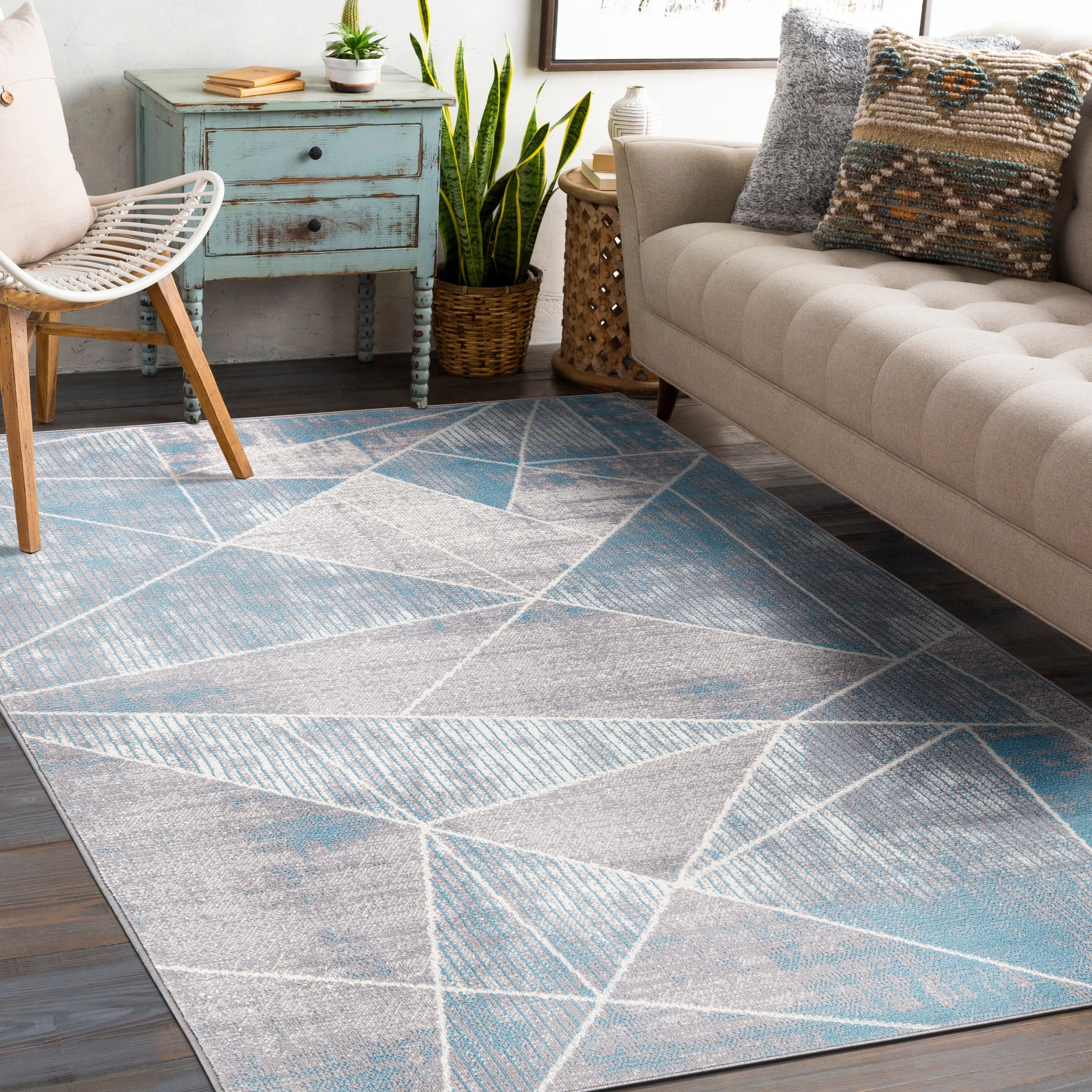 World Rug Gallery Geometric Modern Area Rug