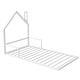 preview thumbnail 5 of 7, Metal House Floor Bed with House-shaped Headboard, Twin