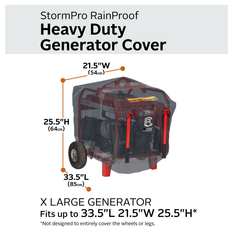 Classic Accessories StormPro Waterproof Heavy-Duty Generator Cover