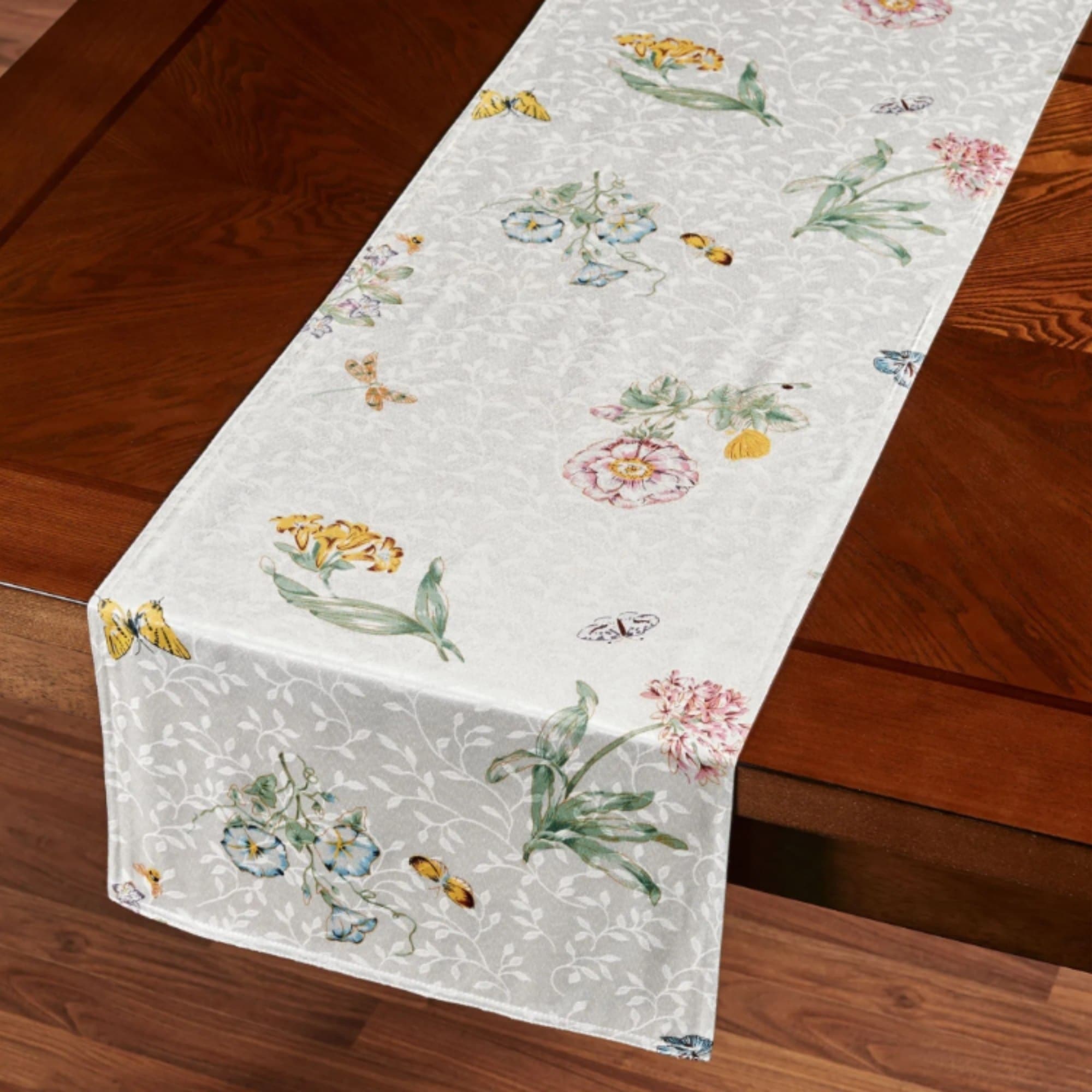 Lenox Butterfly Meadow Damask Runner - 14x70