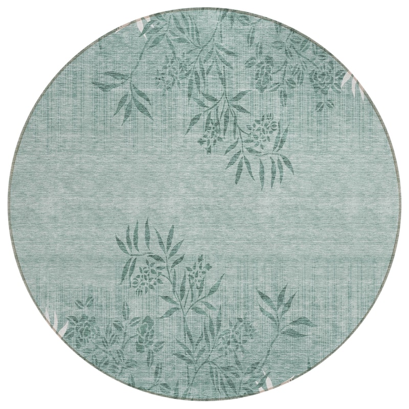 Machine Washable Indoor/ Outdoor Chantille Modern Garden Rug