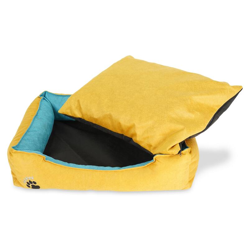Pets Washable Dog Bed for Small / Medium / Large Dogs - Durable Waterproof Sofa Dog Bed with Sides