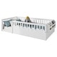 preview thumbnail 36 of 70, Safety Toddler Floor Bed Concise Fence Bed with Guardrails