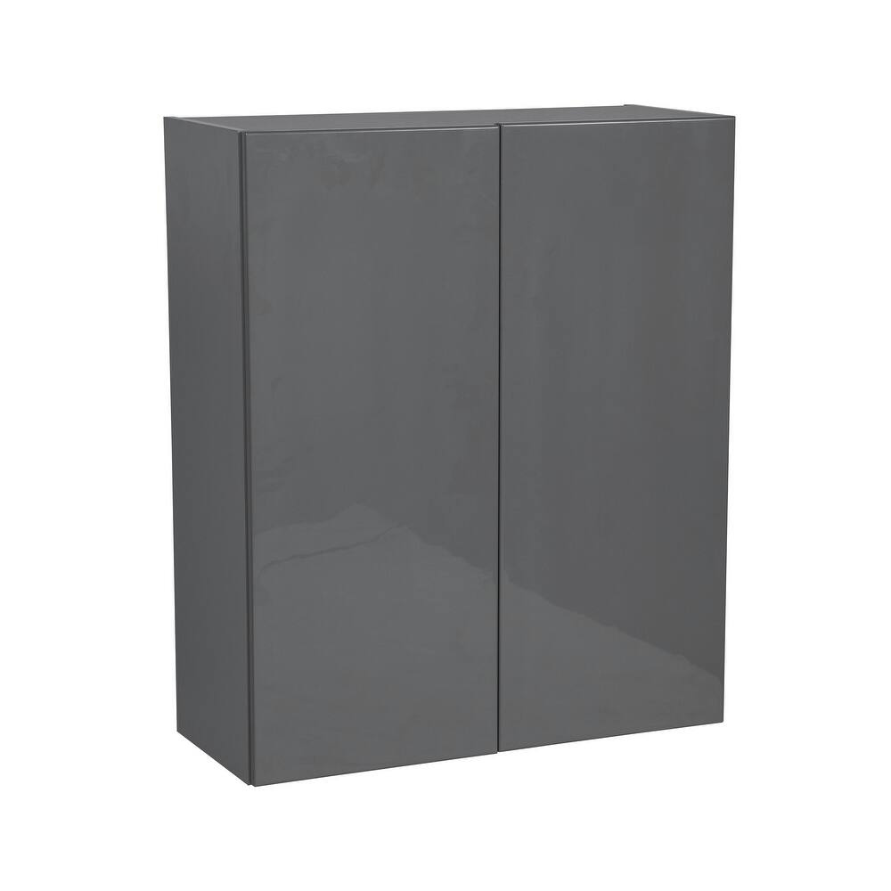 30" x 36" Wall Cabinet-Double Door-Grey - 30 x 36 x 12