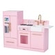 preview thumbnail 1 of 13, Teamson Kids - Little Chef Charlotte Modern Play Kitchen - Pink / Gold - 41.61" L x 11.81" W x 31.89" H  41.61" L x 11.81" W x 31.89" H