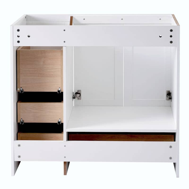 36-Inch Shaker Style Bathroom Vanity Cabinet with Sink