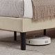 preview thumbnail 29 of 37, Twin Size Bed Frame, Height Adjustable Upholstered Bed, Twin Size Bed Set of 2
