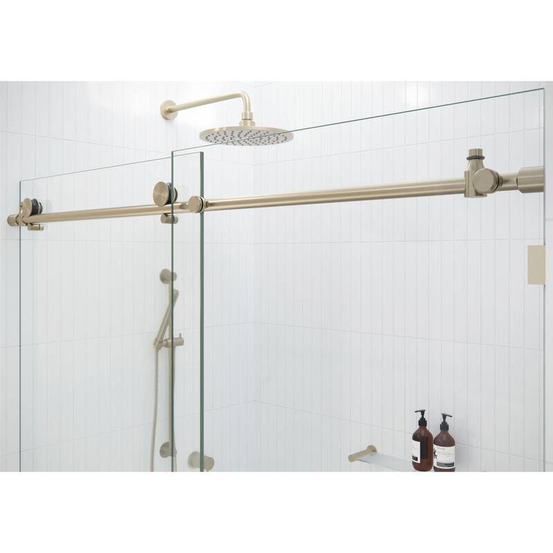 Glass Warehouse 68 in. - 72 in. x 78 in. Frameless Sliding Shower Door