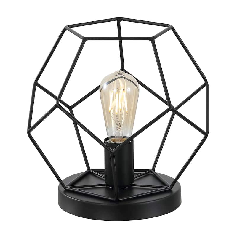 James 10" Metal/Marble LED Table Lamp, Brass by JONATHAN Y