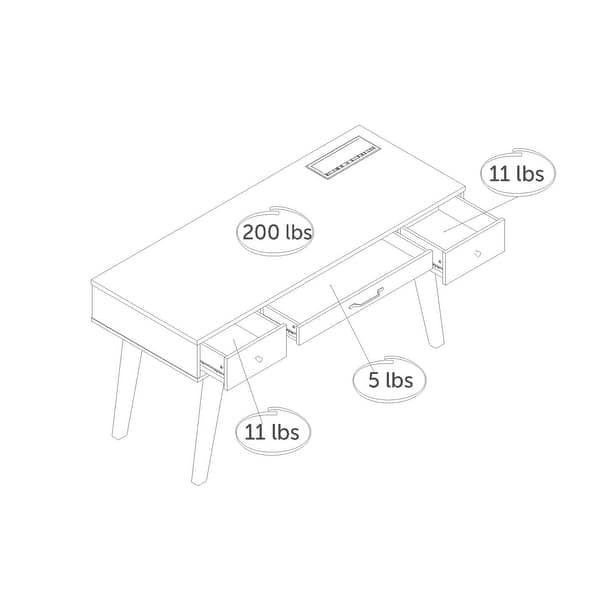 South Shore Helsy Computer Desk with Power Bar Bed Bath & Beyond