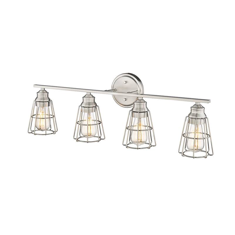 Millennium Lighting 4 Light Bathroom Vanity Fixture with Metal Shade