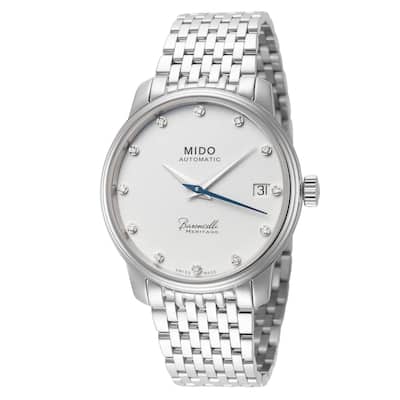 Mido Women's Baroncelli III 33mm Automatic Watch M0272071101600 - Silver - One Size