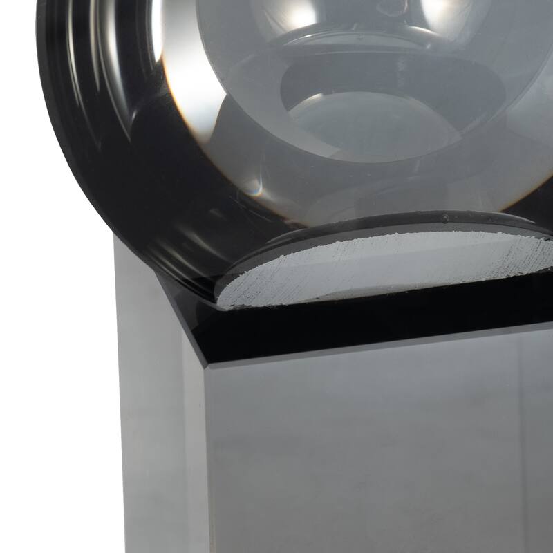 Sagebrook Home Borys Crystal Bubble Statuary, Clear, Modern