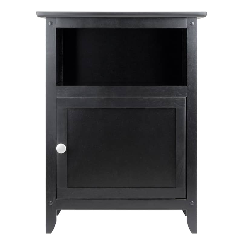 Henry Accent Table, Nightstand - Black