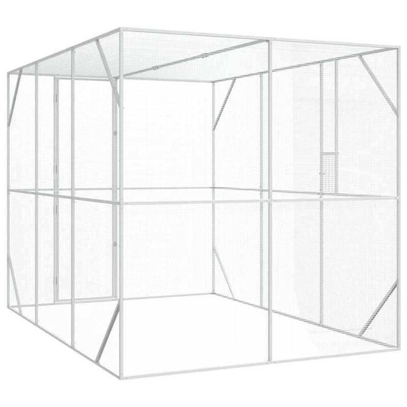 vidaXL Bird Cage Anthracite Galvanized steel