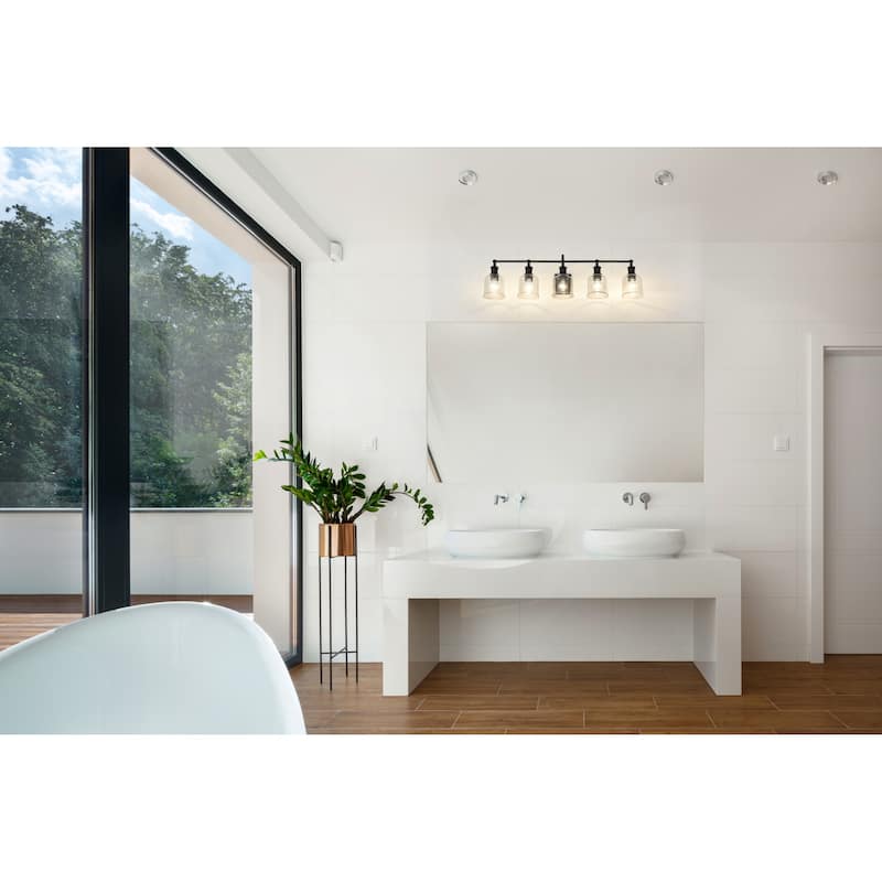 Bellevue Georgia 5 Light 41" Wide Bathroom Vanity Light