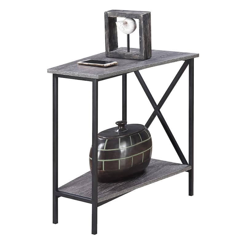 Convenience Concepts Tucson Wedge End Table with Shelf