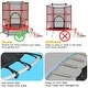 preview thumbnail 16 of 15, 55 Inch Kids Recreational Trampoline Bouncing Jumping Mat with Enclosure Net - 65" x 65" x 65" (L x W x H)