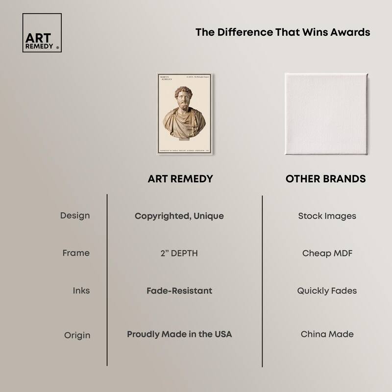 Philosopher Emperor's Gaze Canvas by Art Remedy