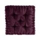 preview thumbnail 23 of 32, Intelligent Designs Charvi Chenille Square Floor Pillow Plum