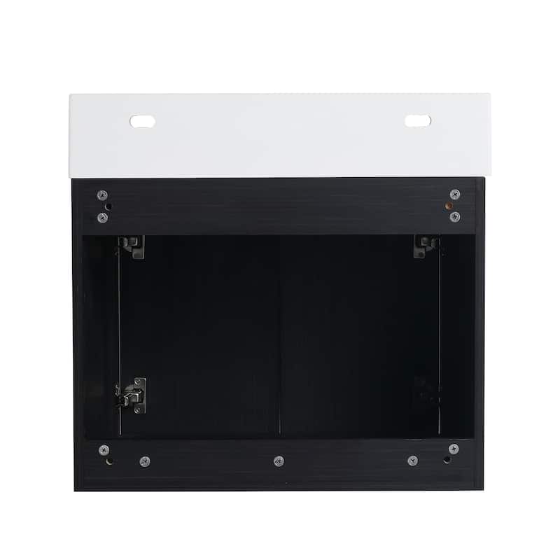Bathroom Vanity With Sink In 24/30/36 Inch, Floating Bathroom Vanity with Soft Close Door