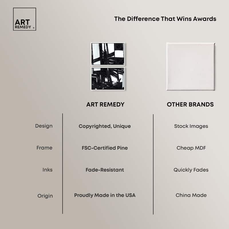 Monochrome Study Canvas Set of 2 by Art Remedy
