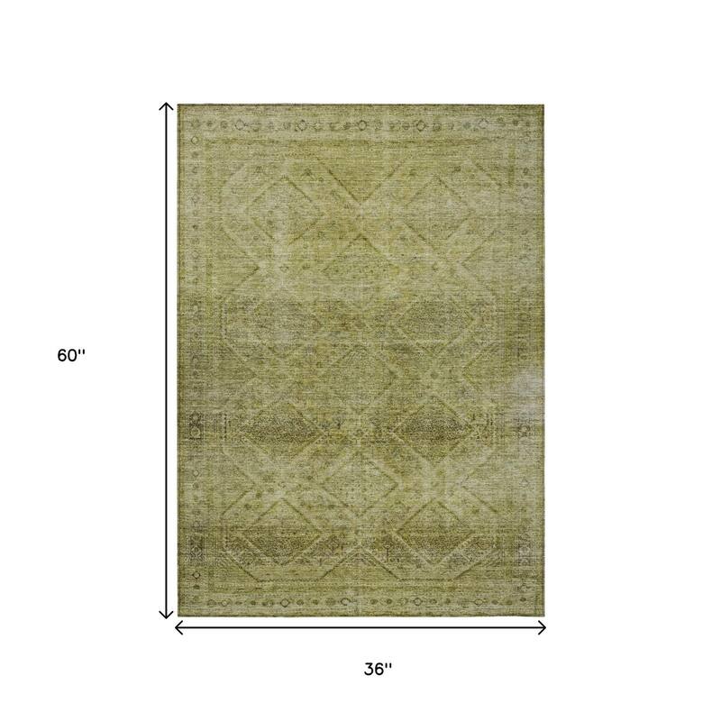HomeRoots Geometric Transitional Rectangle Outdoor Rug