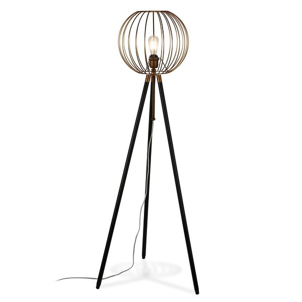 brass tripod floor lamp