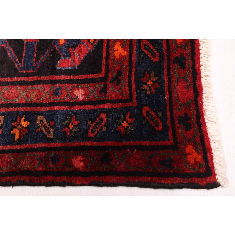 ECARPETGALLERY Hand-knotted Anadol Dark Navy Wool Rug - 3'8 x 10'10