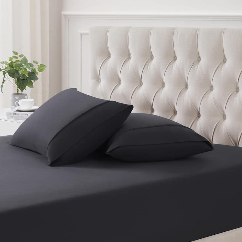 1500 Supreme Collection Microfiber Flannel Pillowcase 2 Pack