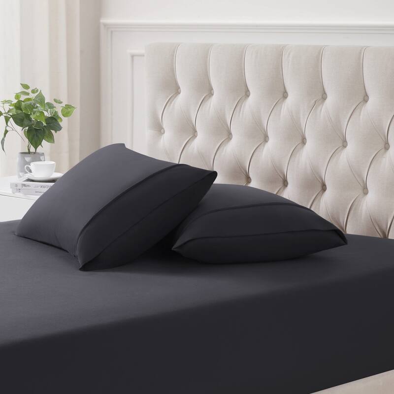 1500 Supreme Collection Microfiber Flannel Pillowcase 4 Pack