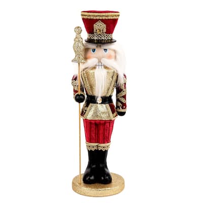 Nutcracker Christmas Decoration - 4.7 x 5.5 x 16.1"