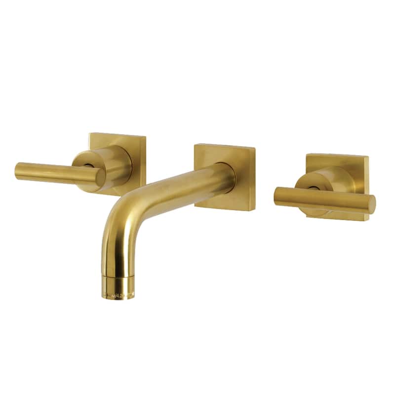 Manhattan Two-Handle 3-Hole Wall Mount Bathroom Faucet
