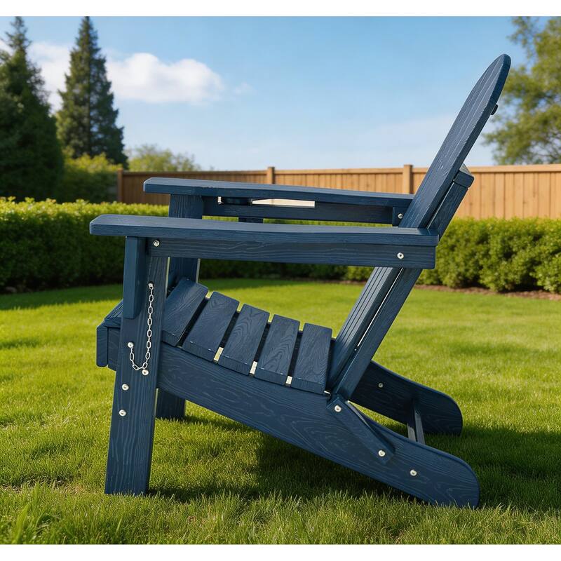 Folding Adirondack Chair, with Cup Holder