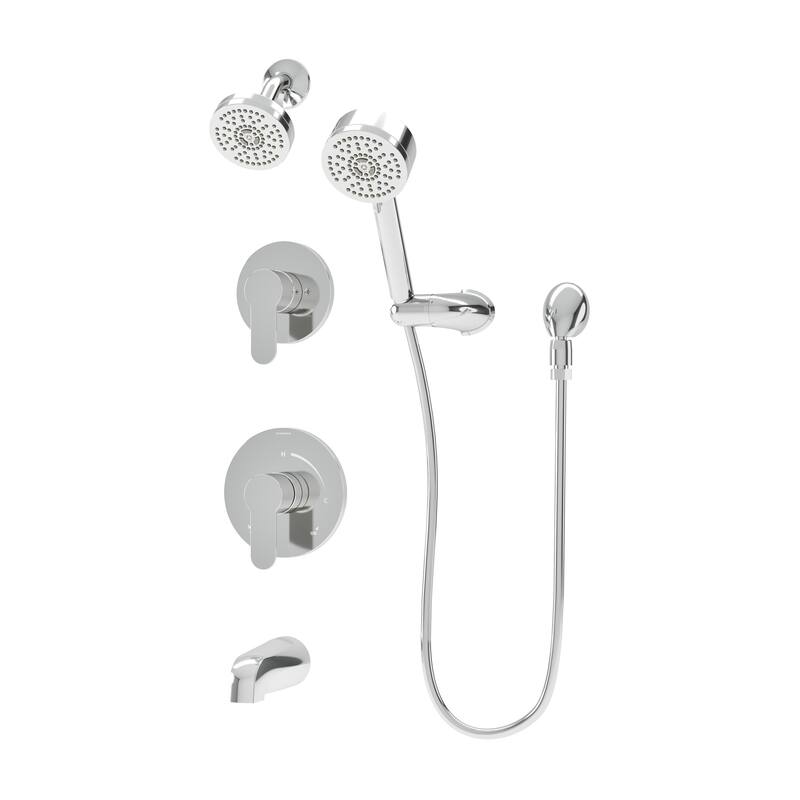 Symmons 679615TRM Identity HydroMersion Pressure Balanced Tub and - Polished Chrome