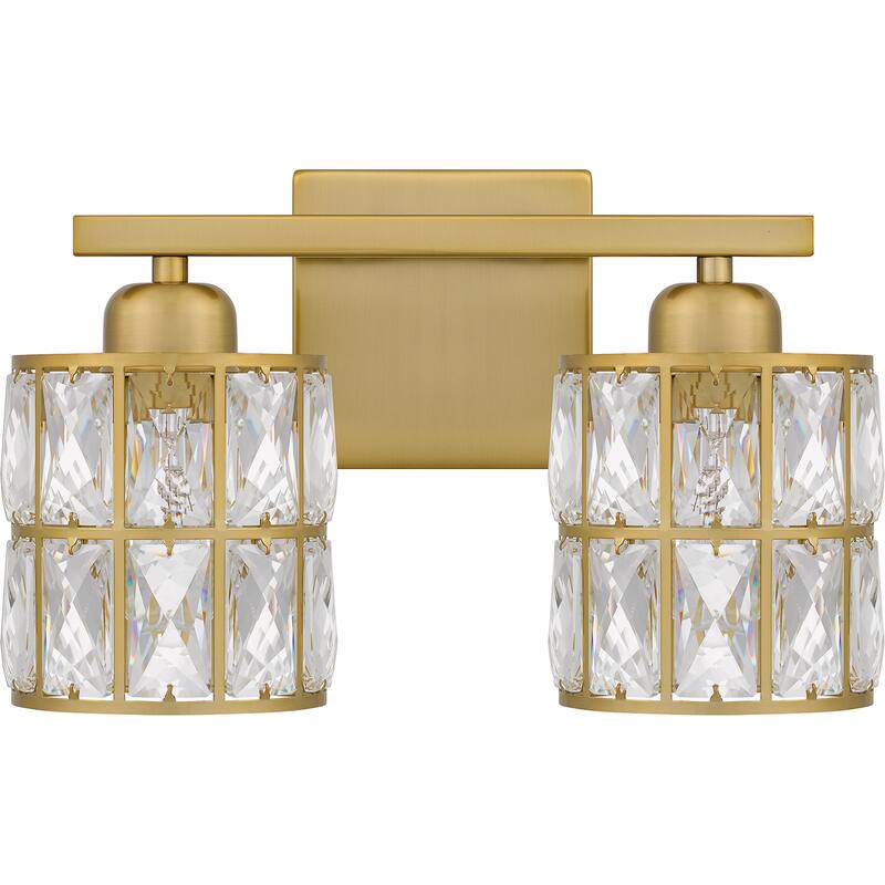 Gibson 2-Light Aged Brass Bath Light