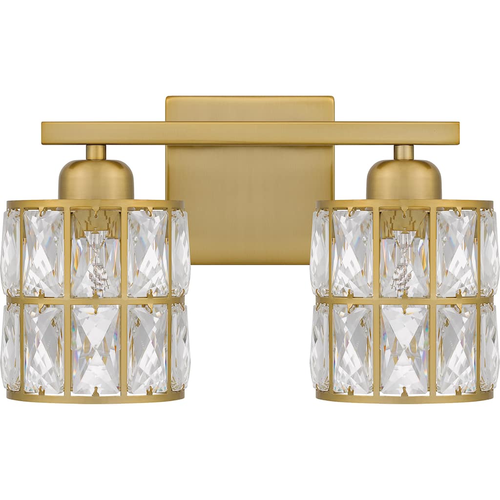 Gibson 2-Light Aged Brass Bath Light