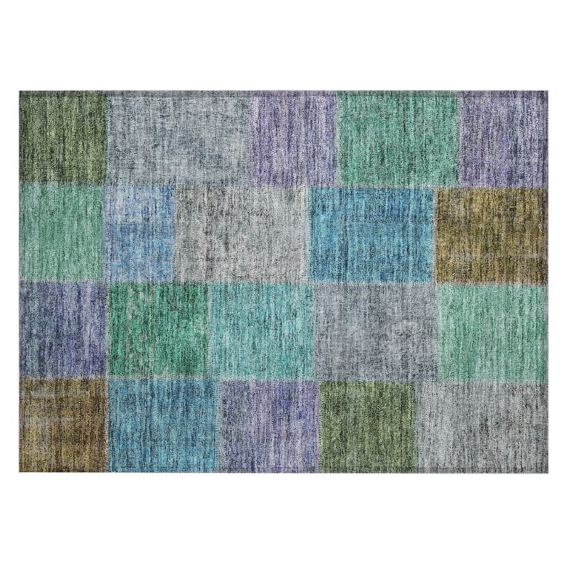 Machine Washable Indoor/ Outdoor Chantille Vintage Oriental Rug