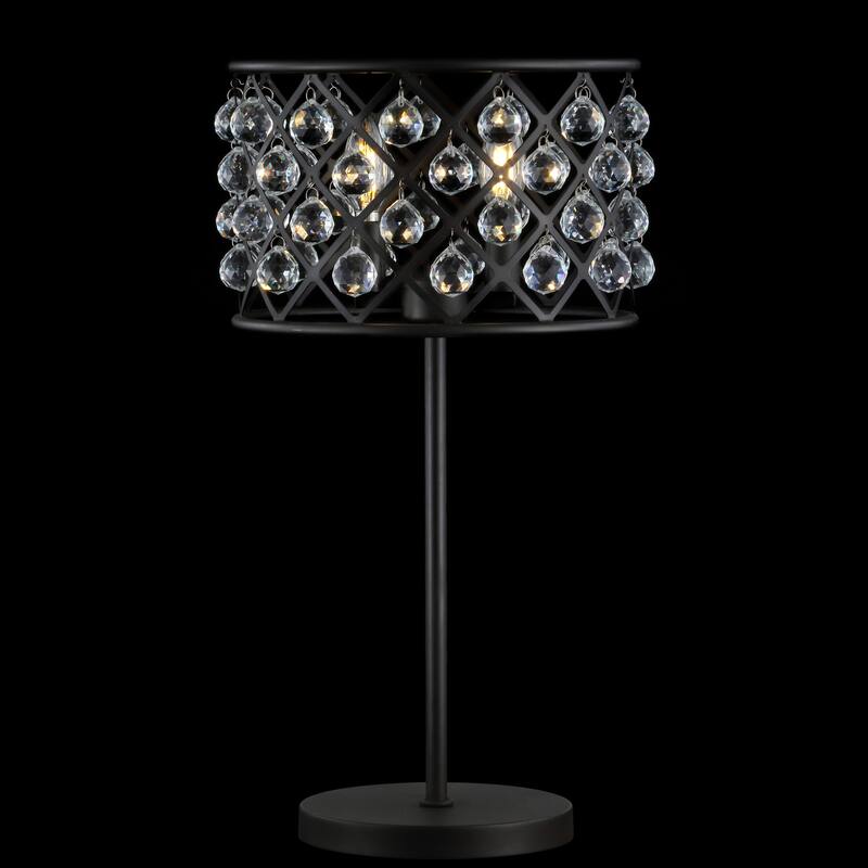 Yvette 22.5" Metal/Crystal LED Table Lamp, Oil Rubbed Bronze by JONATHAN Y