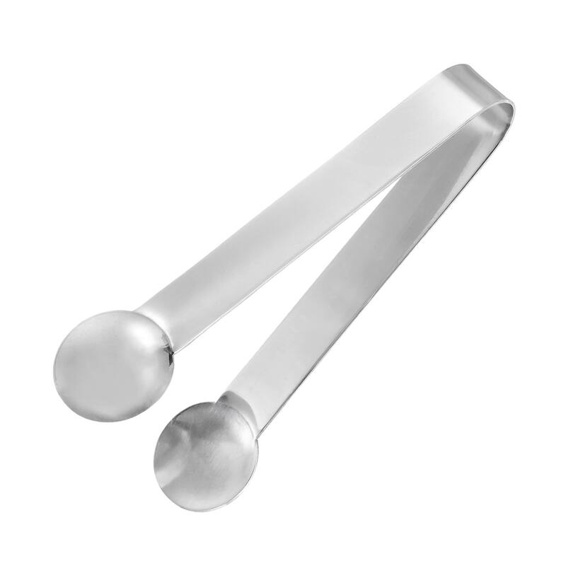 Serving Tongs, 1pcs 5.5 Inch Stainless Steel Ice Tongs, Mini Sugar Tongs - Silver