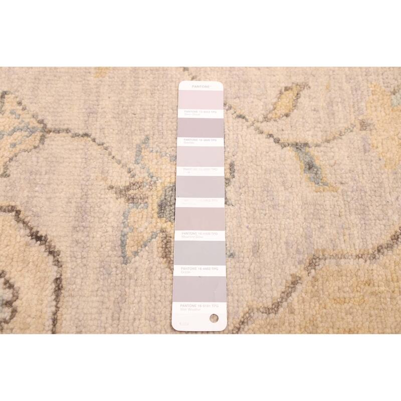 ECARPETGALLERY Hand-knotted Finest Agra Jaipur Light Grey Wool Rug - 8'1 x 11'0
