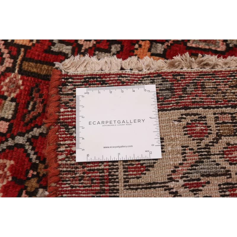 ECARPETGALLERY Hand-knotted Andelz Red Wool Rug - 3'5 x 10'0