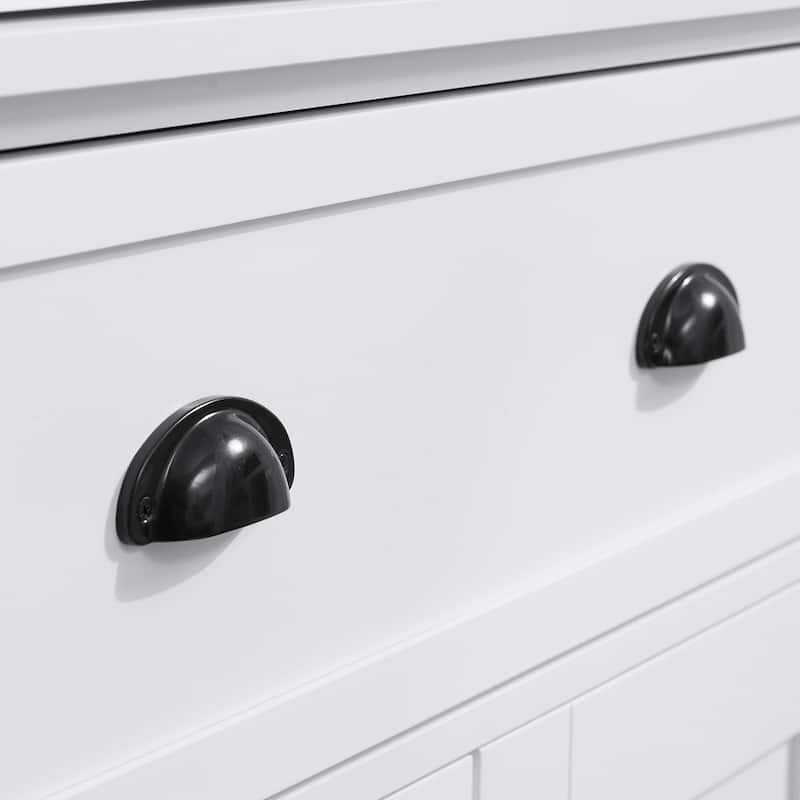 72" Freestanding Kitchen Pantry Cabinet, Tall Storage Cabinet with 2 Door Cupboards, 2 Drawers and Adjustable Shelves