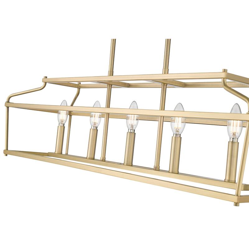 Millennium Lighting 19105 Nellita 5 Light 34" Wide Linear Chandelier