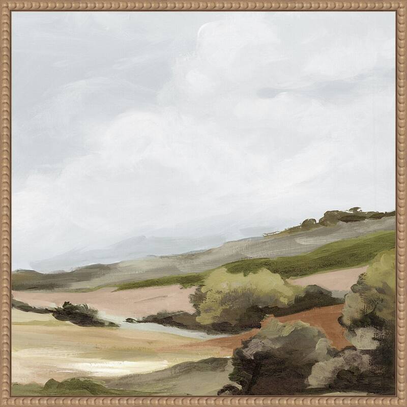 The Soft Hills No. 2 by Luna Mavis (22 x 22 in.), Framed Canvas Wall Art Print