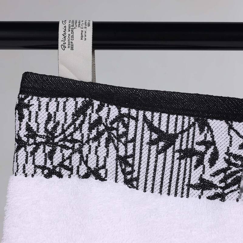 Superior Wisteria Cotton Floral Jacquard 12 Piece Bathroom Towel Set